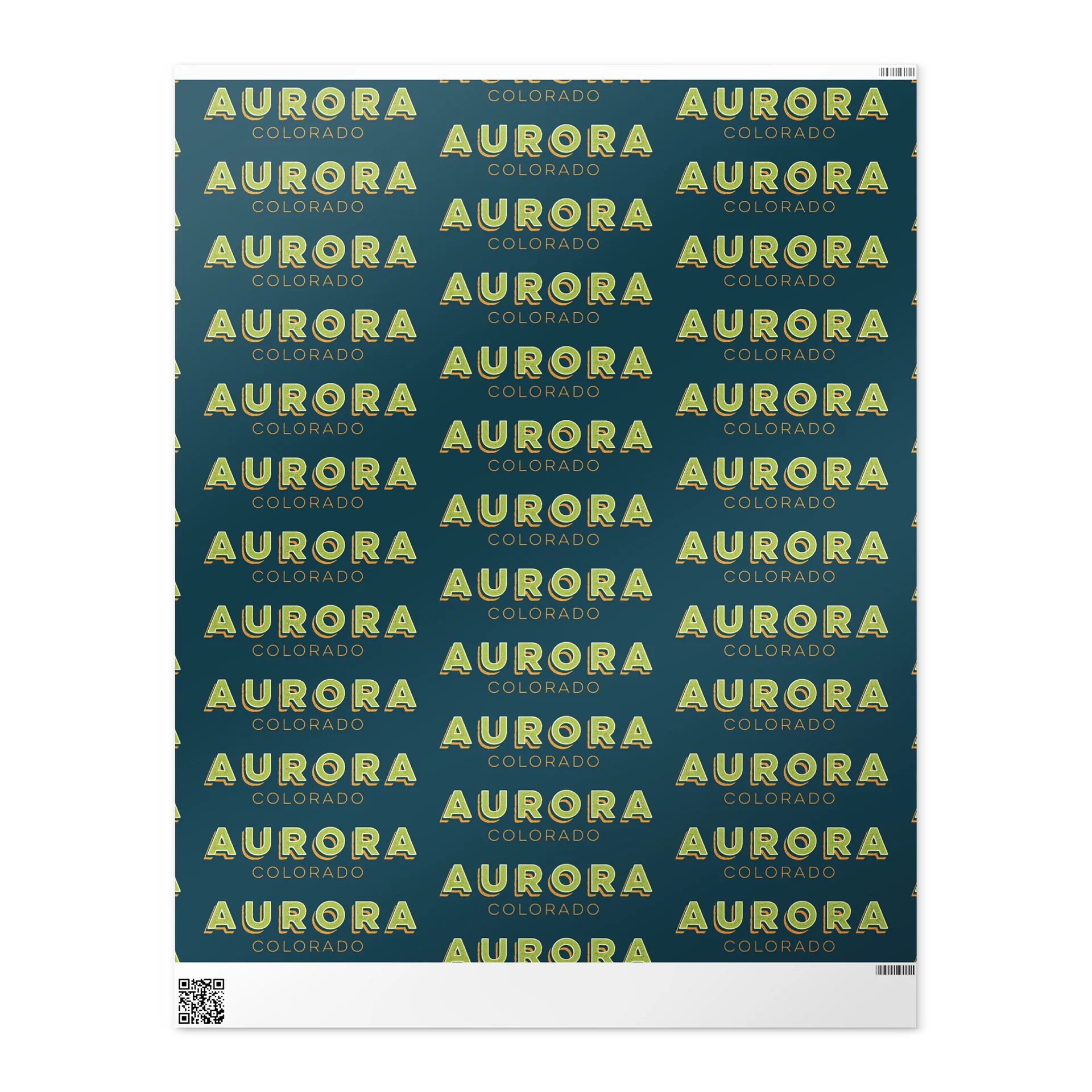 Aurora CO Wrapping Paper product image (1)