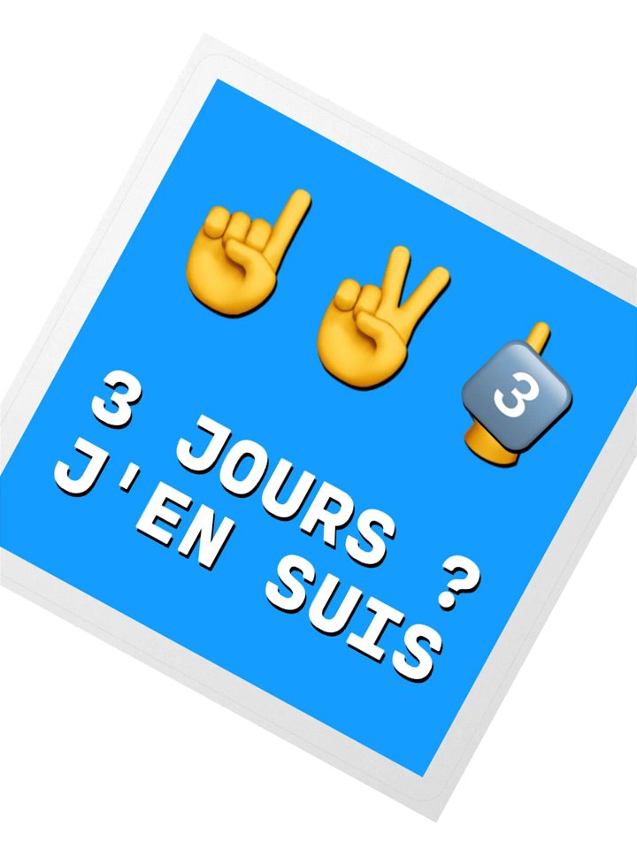 3-3 jours ? J'en Suis • Magic Number Censored Edition Sticker product image (2)