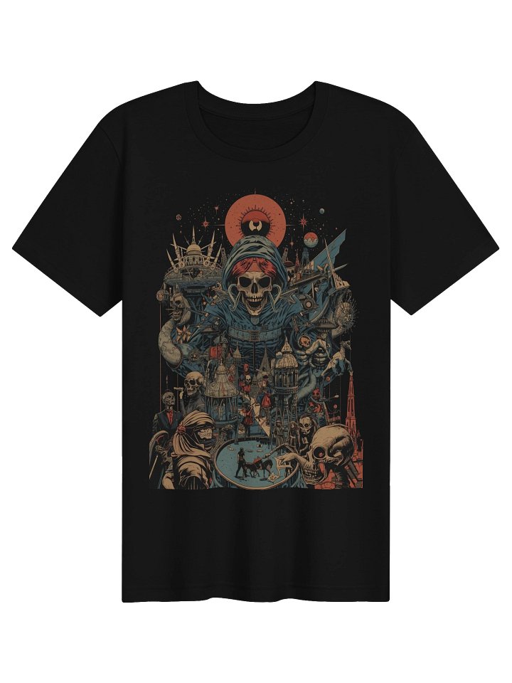 Crimson Sun Skullscape Lightweight T-Shirt product image (1)