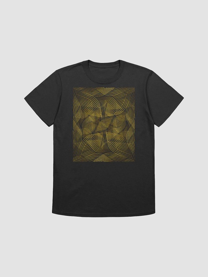 T-Shirt with golden lines and leaf design product image (1)