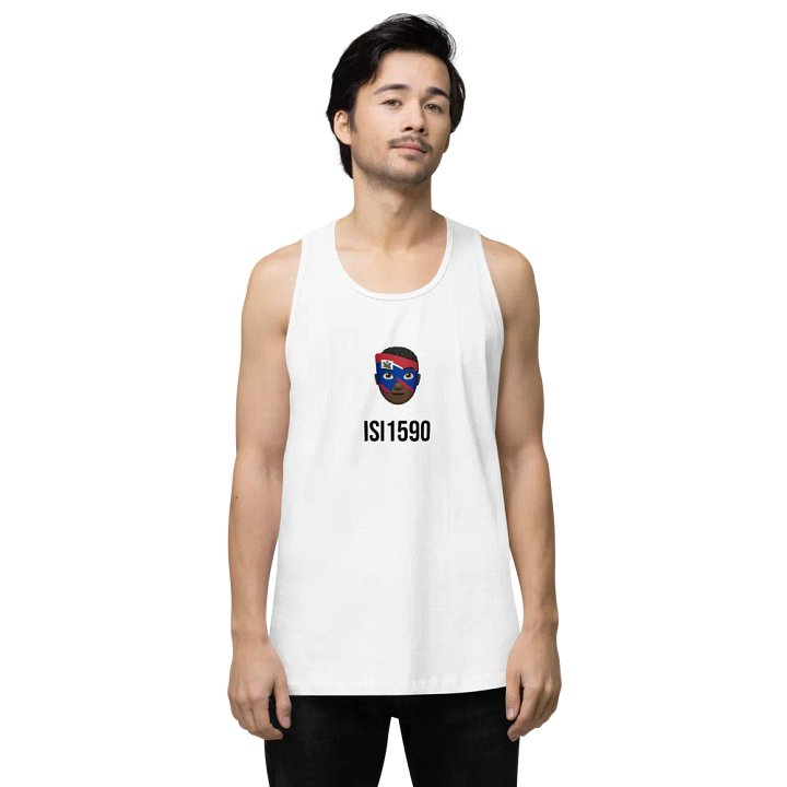 Haitian Flag Emoji Mask Tank Top product image (1)