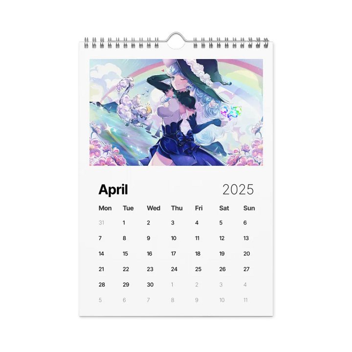 2025 CloudyClairity Calendar product image (1)