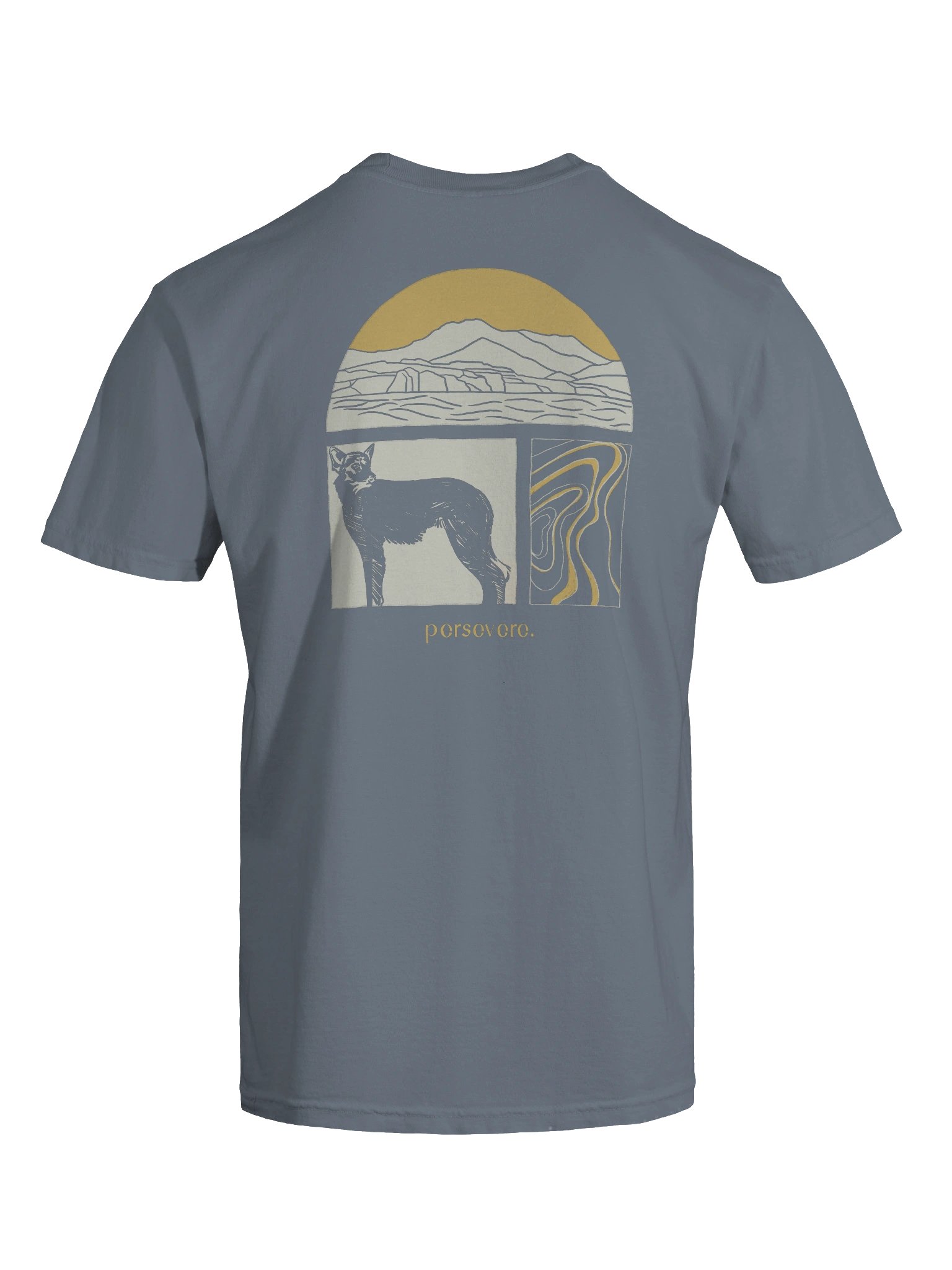 Persevere Tee - Coastal Wolf product image (2)