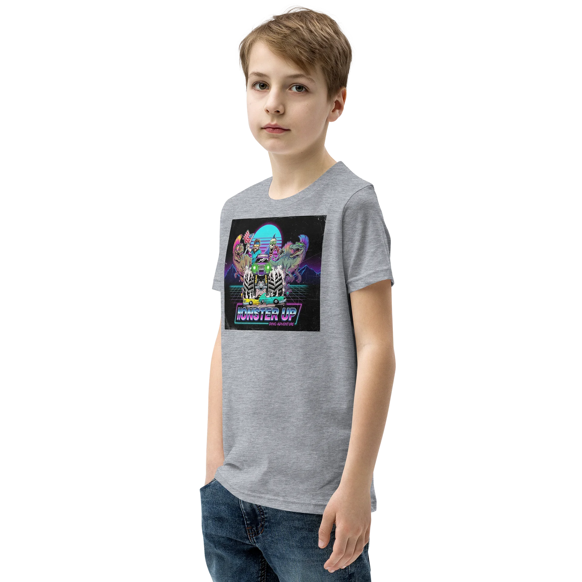 Bella+Canvas Youth Short Sleeve T-Shirt : DINO ADVENTURE product image (41)