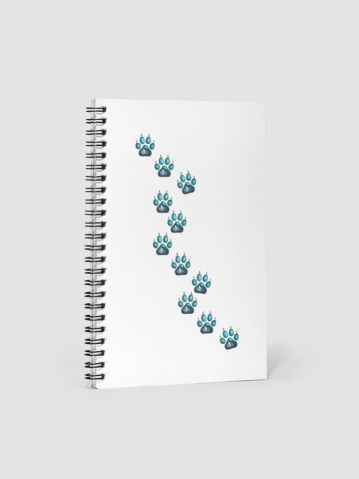 Blue Paw Prints Spiral Notebook product image (1)