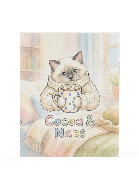 Cocoa Sweater Ragdoll Poster