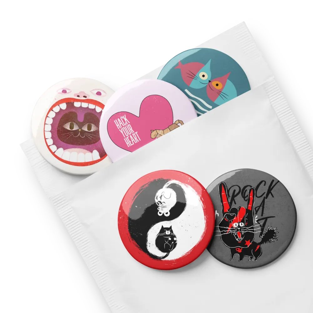 Pin Buttons Collection 3 (5 pcs) product image (3)