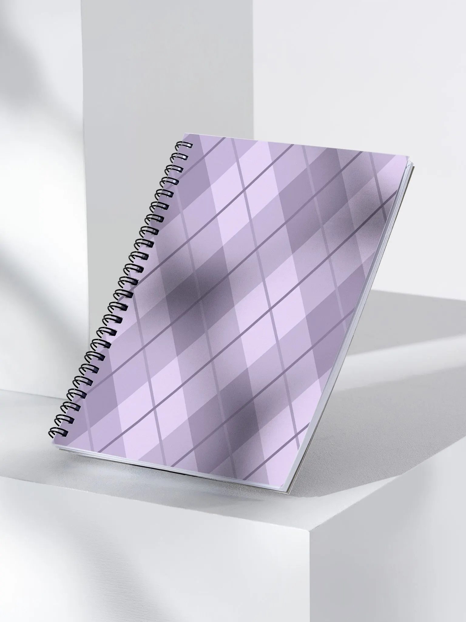 Lilac Argyle Spiral Notebook product image (3)