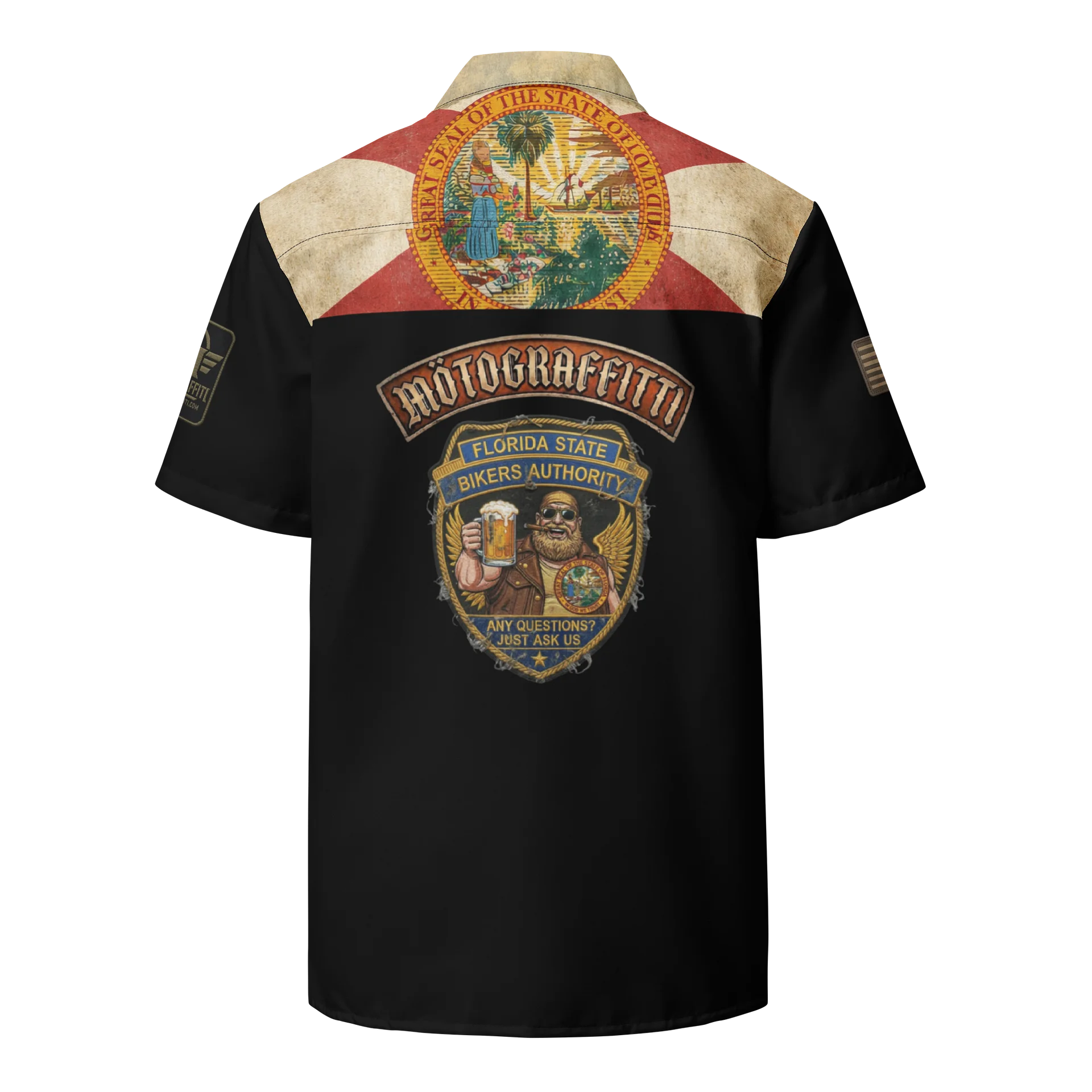 MötoGraffitti "Florida State Bikers Authority" Club Shirt product image (2)
