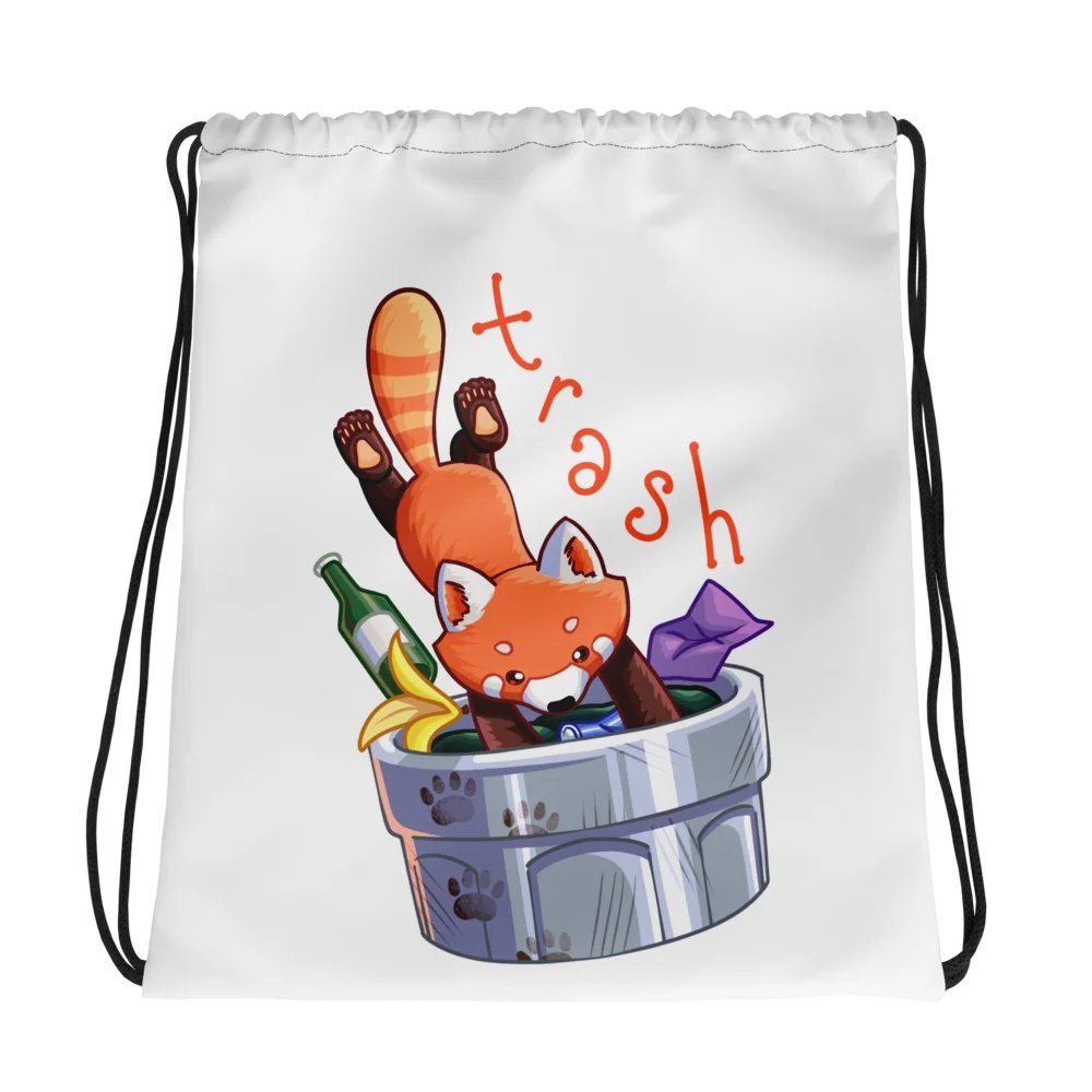Trash Diver Drawstring Bag product image (1)