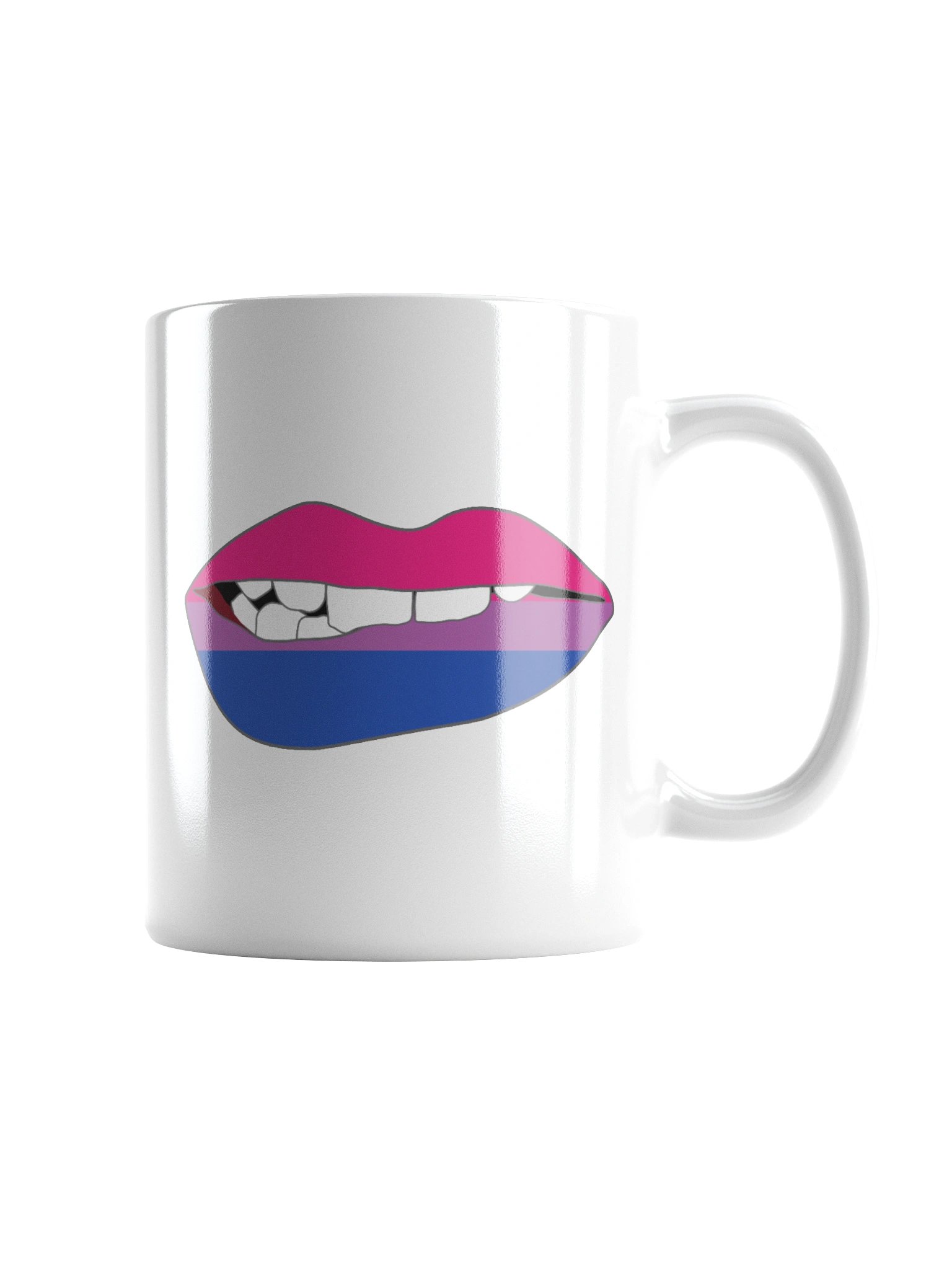 Bisexual Pride Flag Biting Lips Mug product image (1)