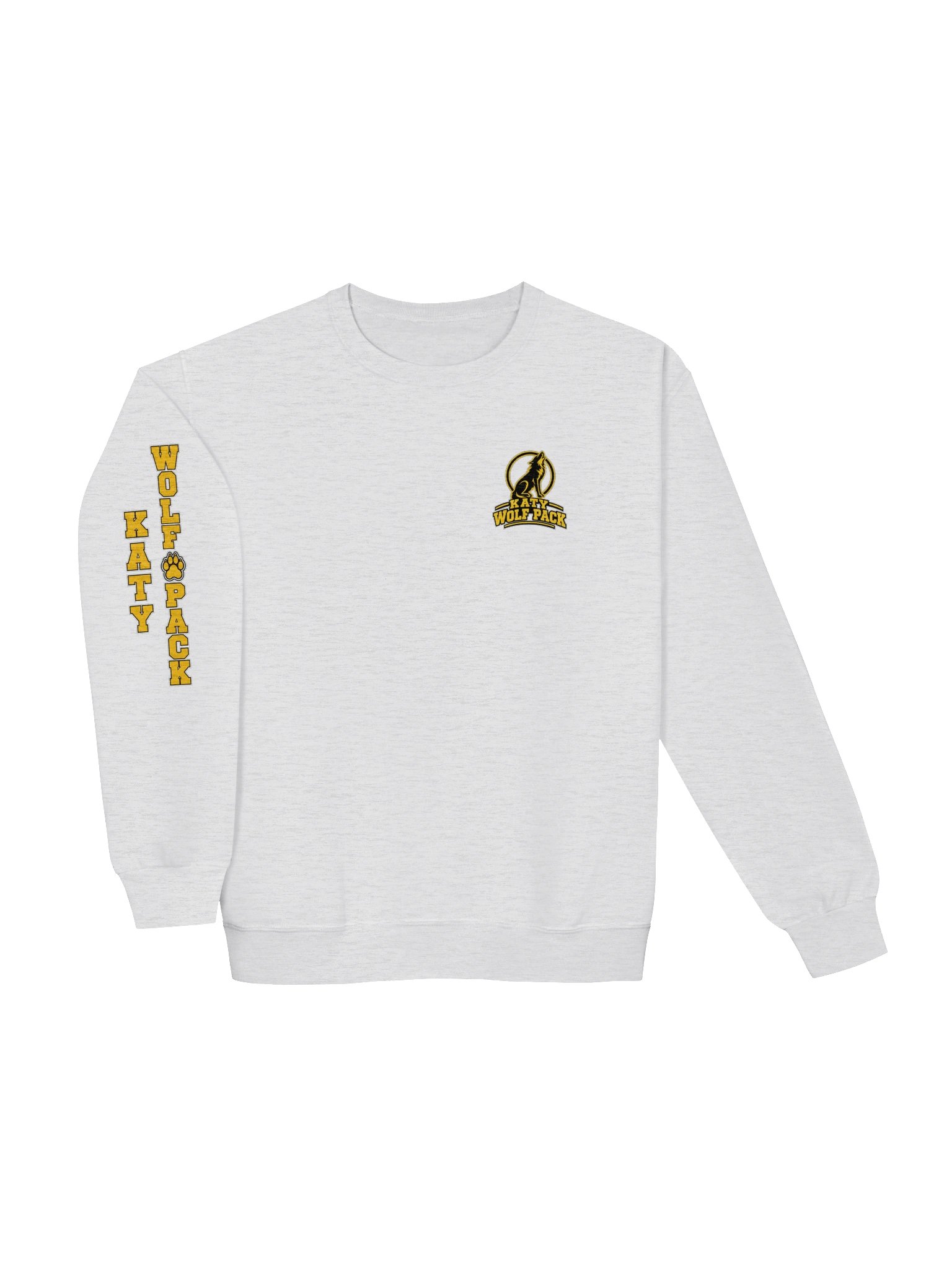 Katy Wolf Pack Sweatshirt-Black, White and Gray product image (4)