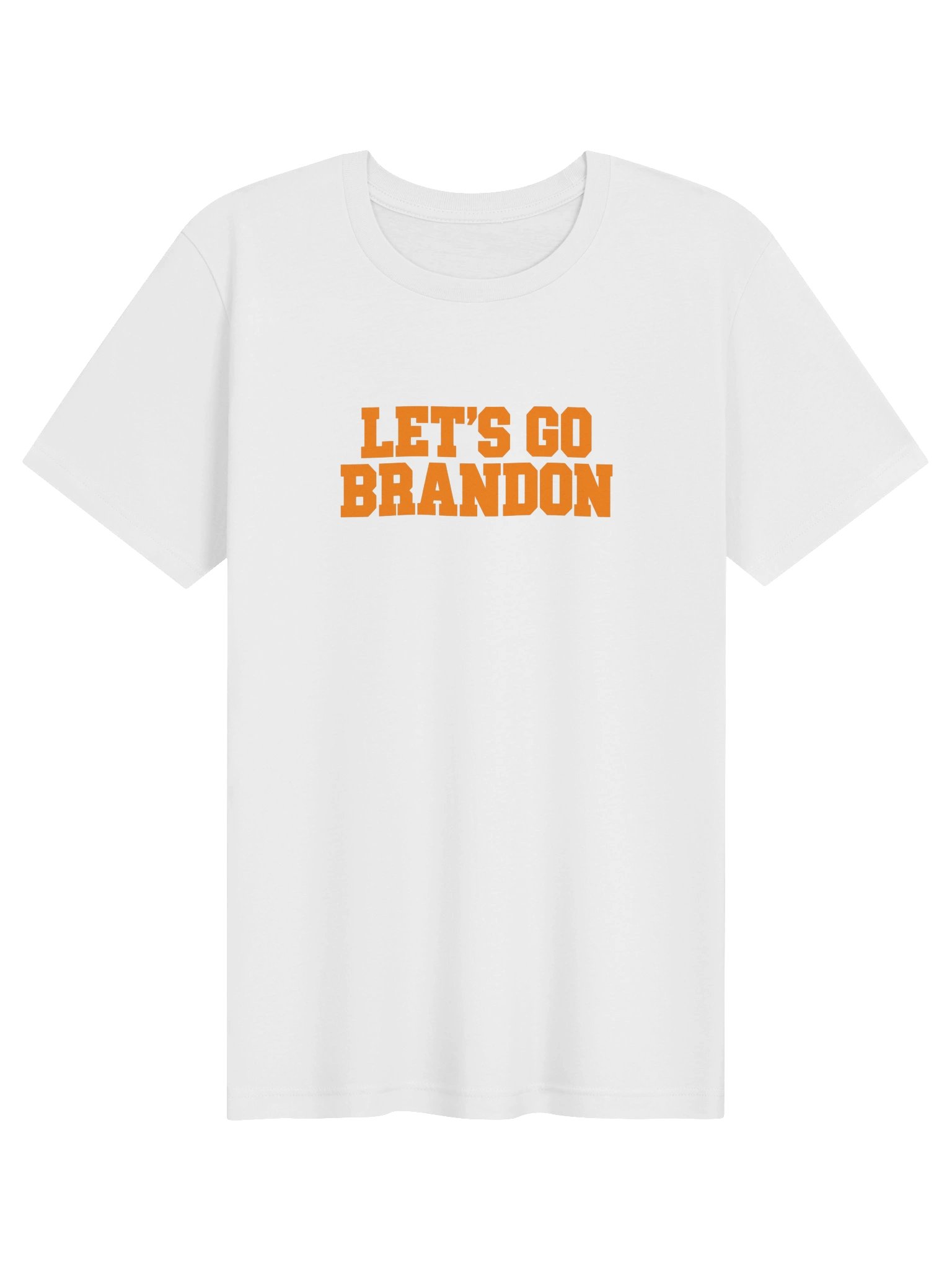 Let's Go Brandon white tee