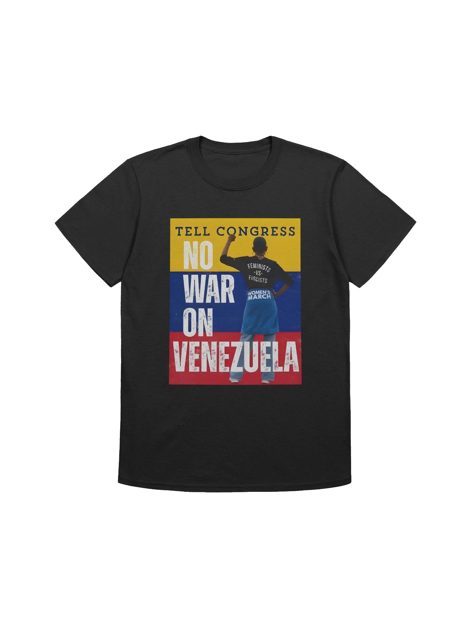 Tell Congress No War on Venezuela Shirt – Bold Anti-War Political Statement Viral product image (1)