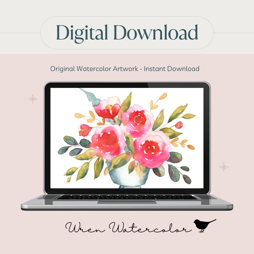 Blushing Garden Digital Wallpaper Bundle product image (4)