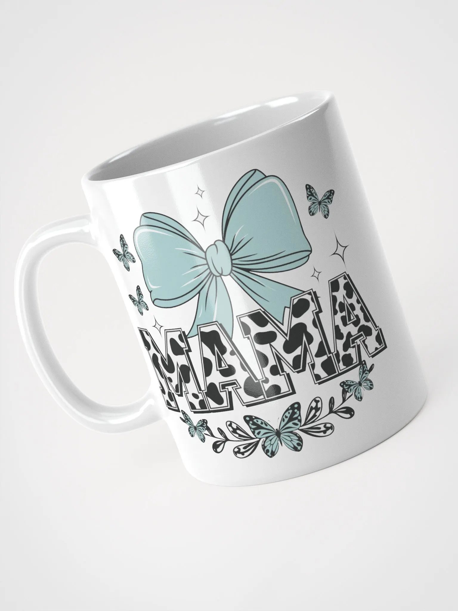 MAMA Cow Print Coquette Bow Mug product image (7)