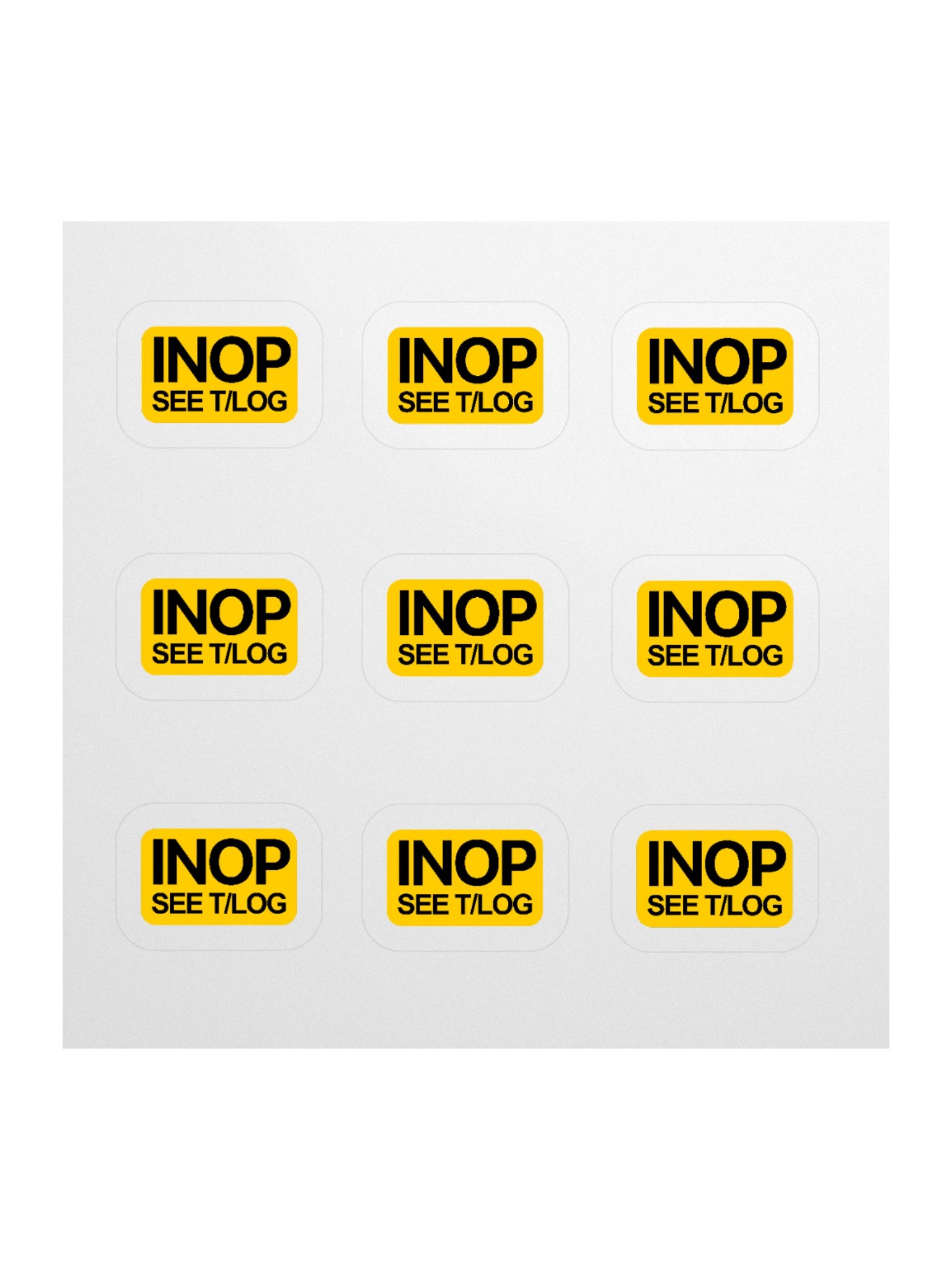 INOP SEE T/LOG Sticker Sheet product image (1)