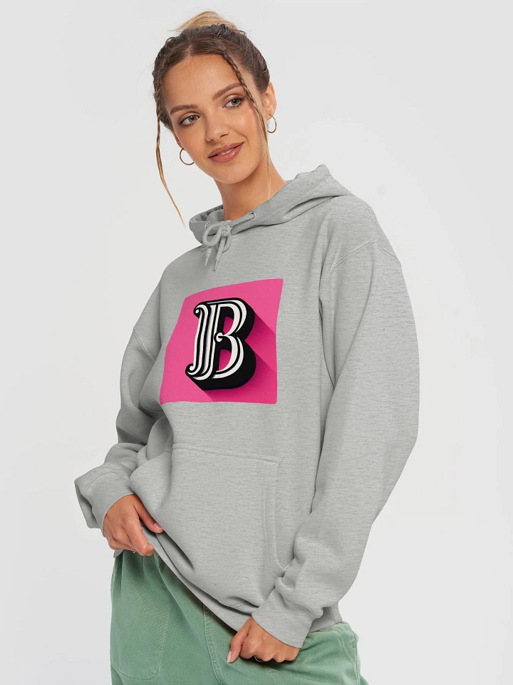Ornate 3D Letter 'B' Premium Hoodie | Ai Design initial B product image (1)