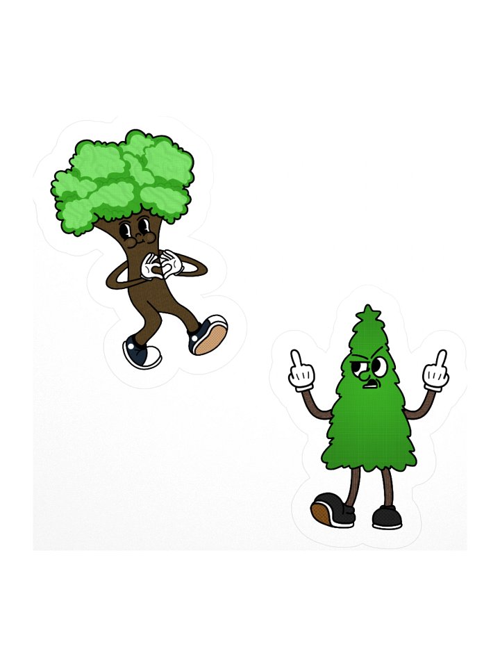 Brotherly Hate Trees Stickers product image (1)