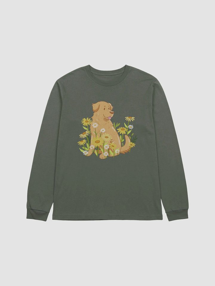 Golden Retriever Floral Bliss Long Sleeve Tee product image (1)