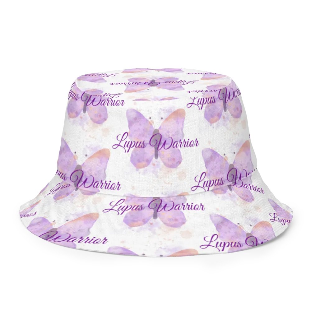 Lupus Warrior Purple Butterfly Bucket Hat product image (7)