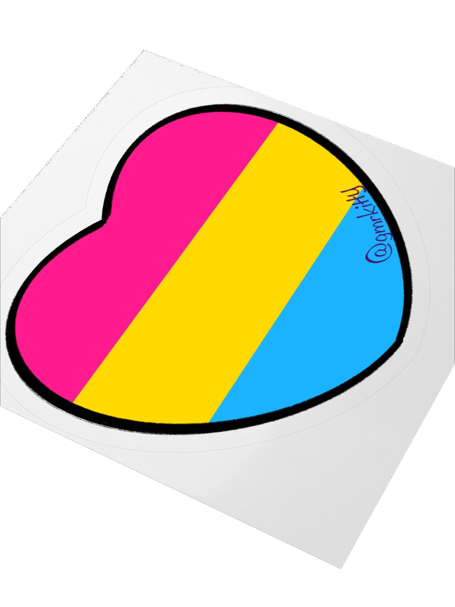 Pan Pride Heart Sticker product image (8)