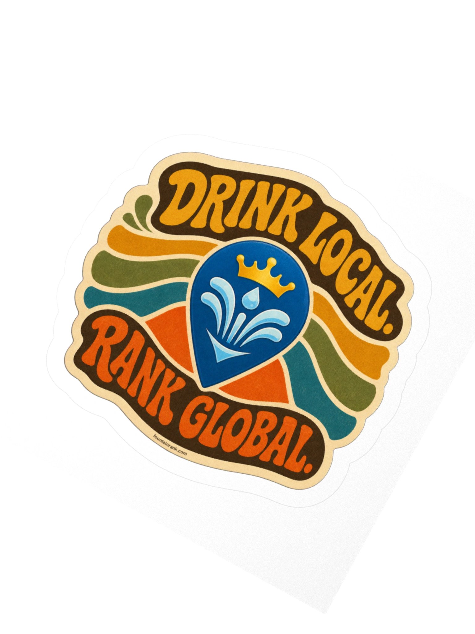 FountainRank - Drink Local, Rank Global Sticker product image (4)