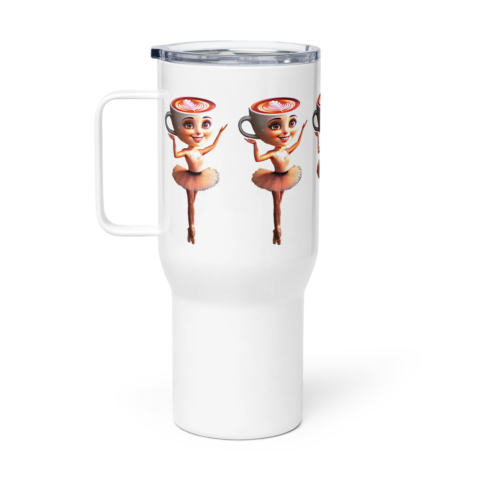 Ballerina Cappucina – Elegant Coffee Dancer Art Travel Mug product image (1)