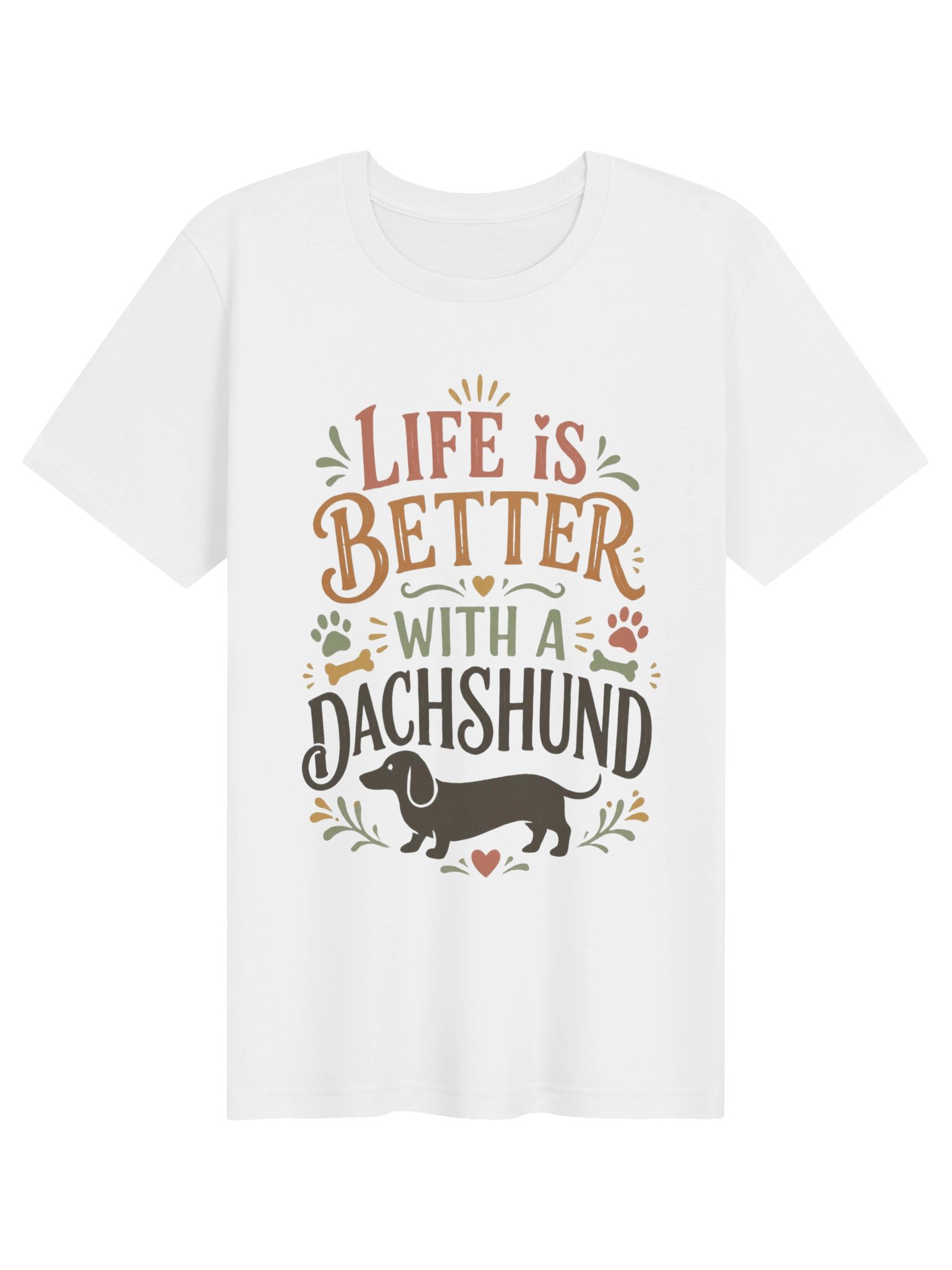 Life Is Better Dachshund Shirt | Dachshund Mom Tee product image (2)