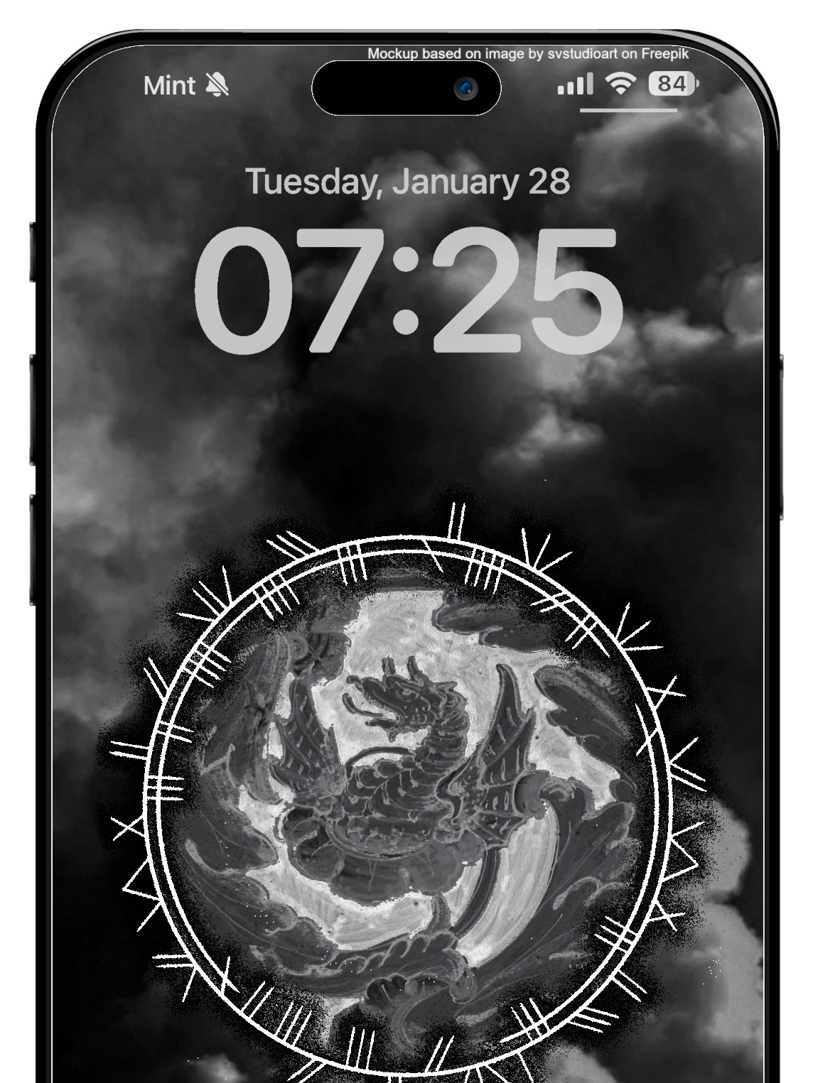 Black Dragon Phone Wallpaper product image (2)
