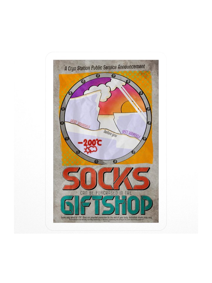 Socks in the Gift Shop Sticker product image (2)
