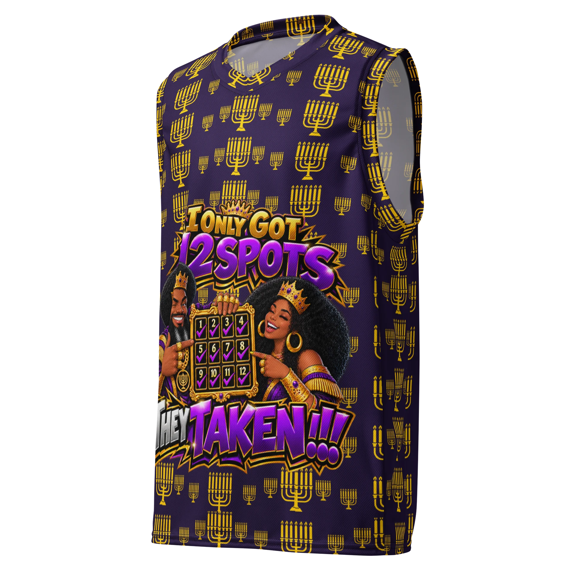 12 Spots Taken Basketball Jersey Purple product image (1)