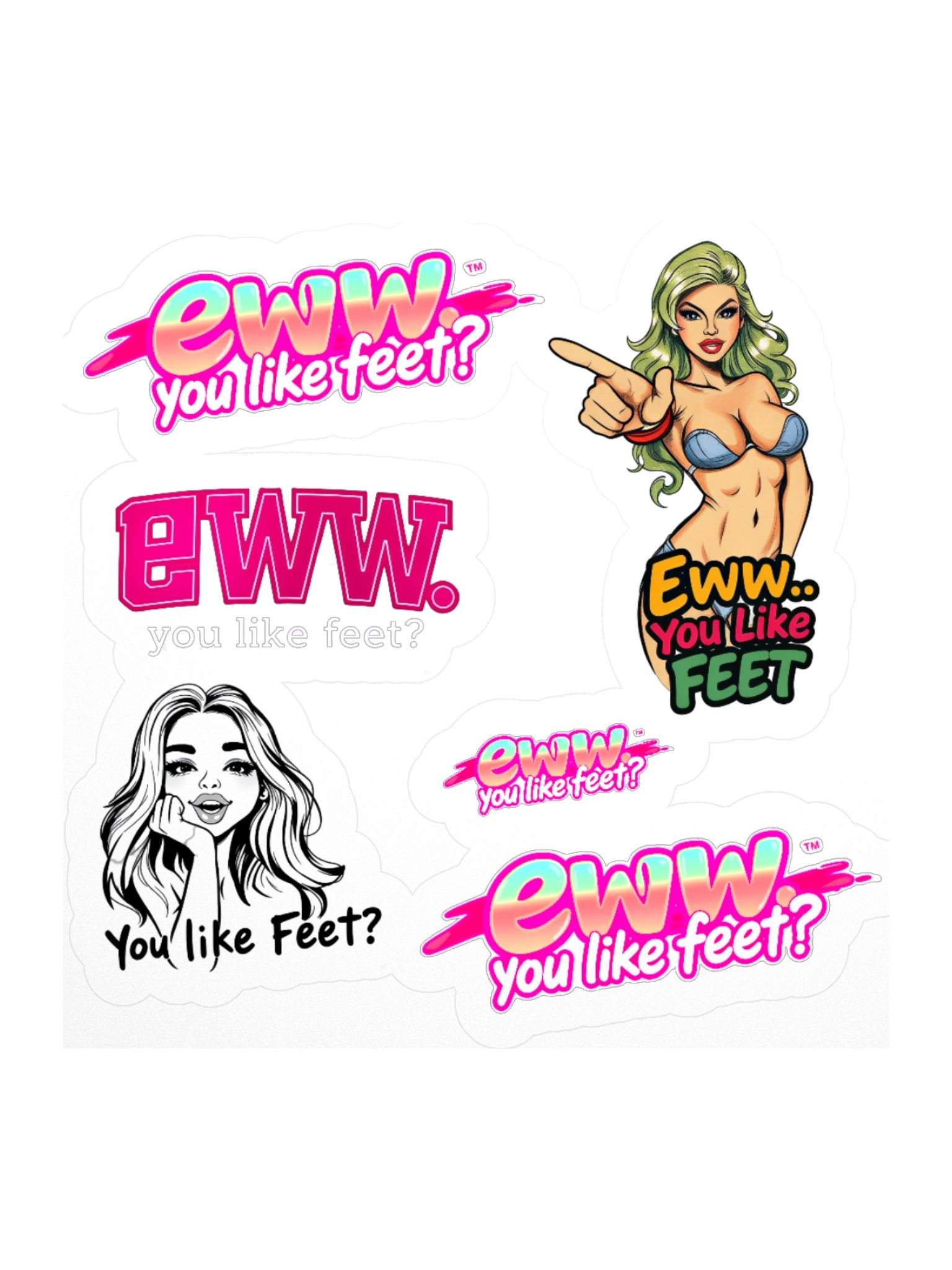 EYLF "Miss Sass" Stick 'em Ups Sticker Sheet product image (1)