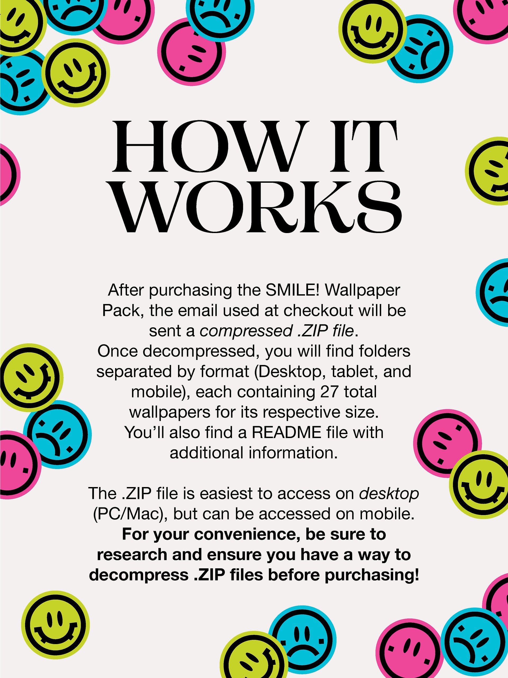 SMILE! Wallpaper pack product image (3)