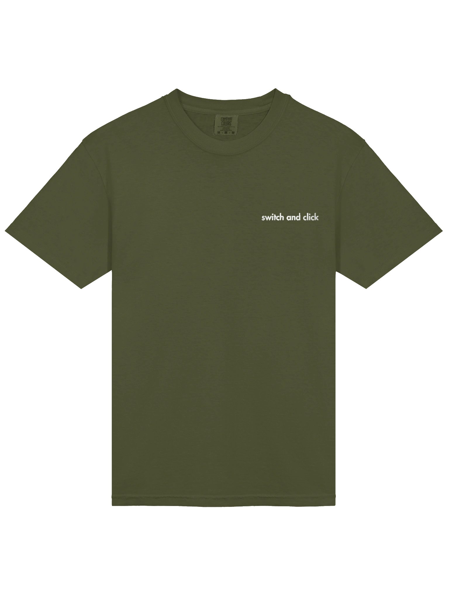 Embroidered Tee with White Text product image (3)