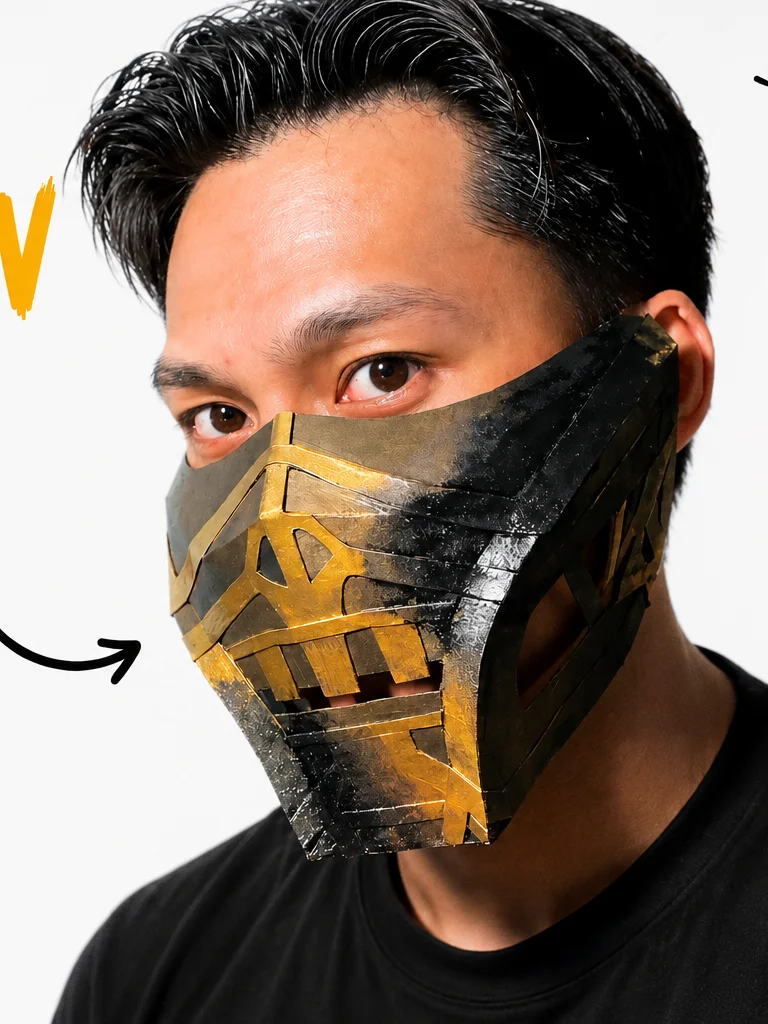 TEMPLATE - Scorpion Mask | Mortal Kombat product image (1)