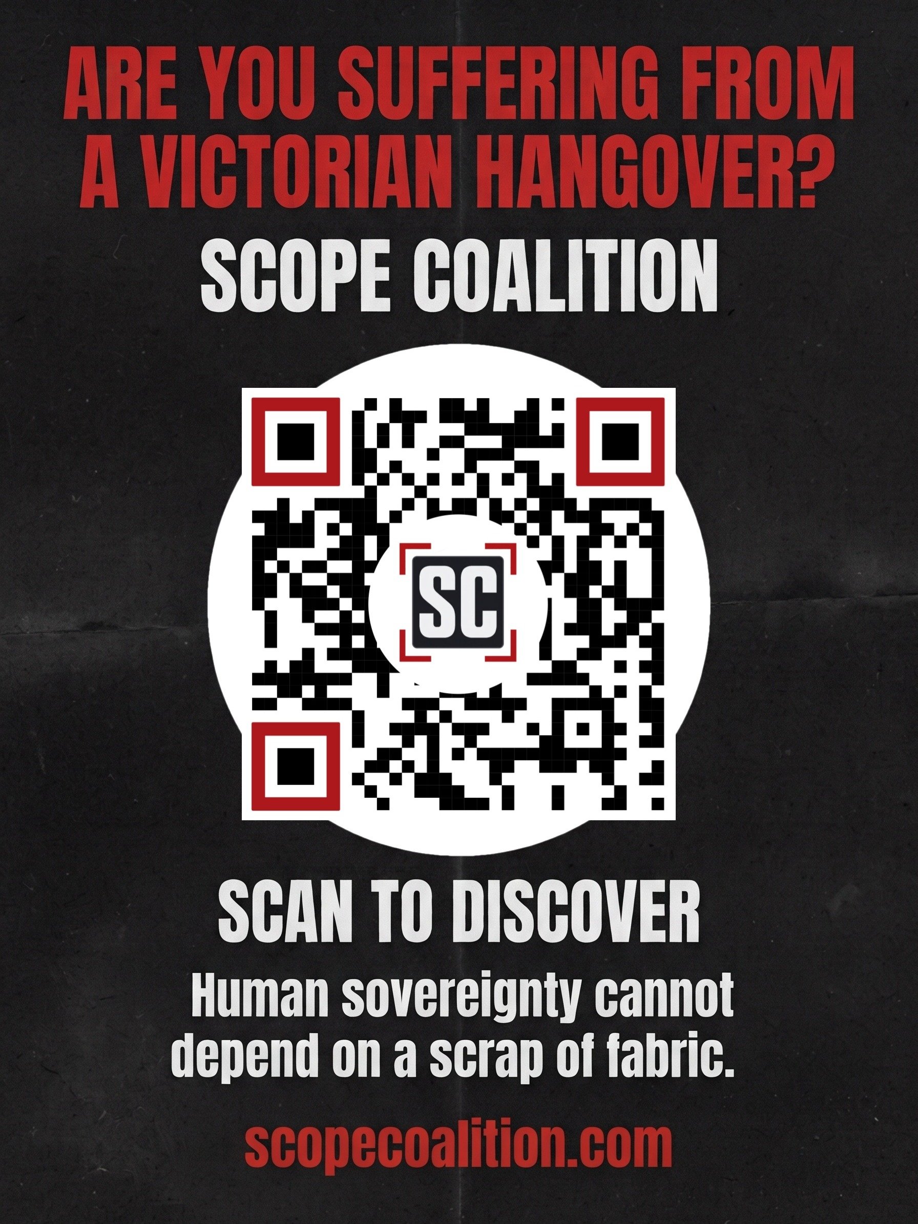 The Victorian Hangover Tabling Display Placard product image (1)
