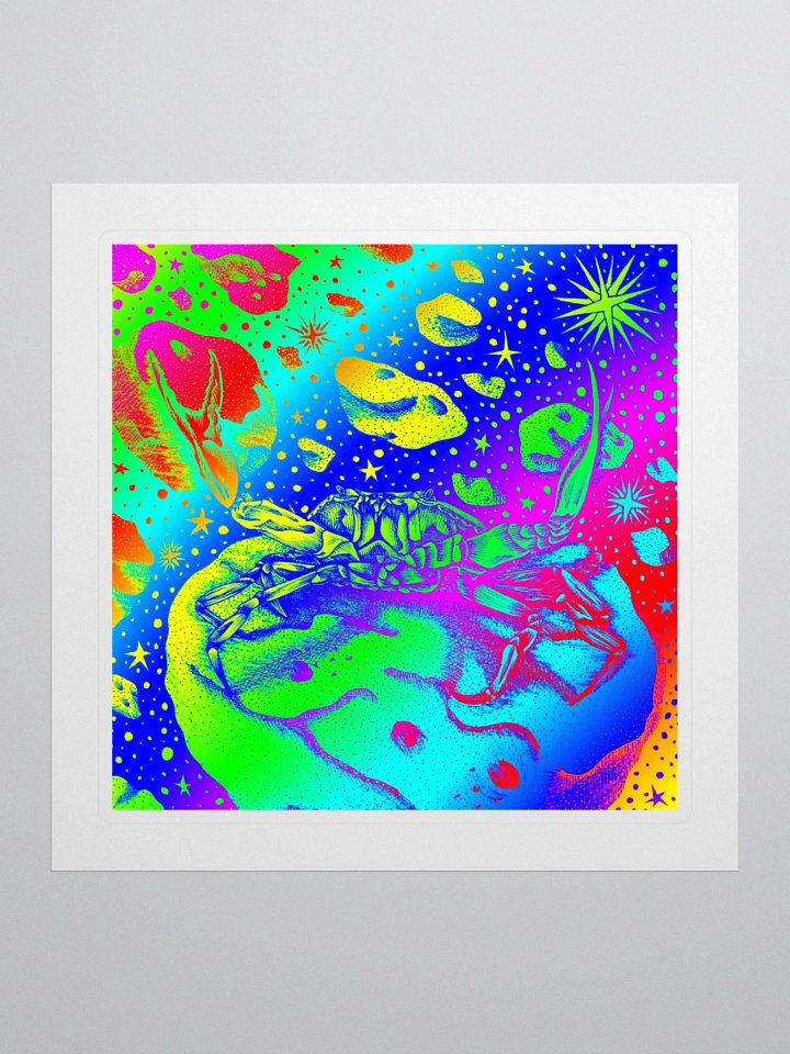 Limited Edition Full Rainbow Cancer Zodiac Kiss Cut Stickers product image (1)