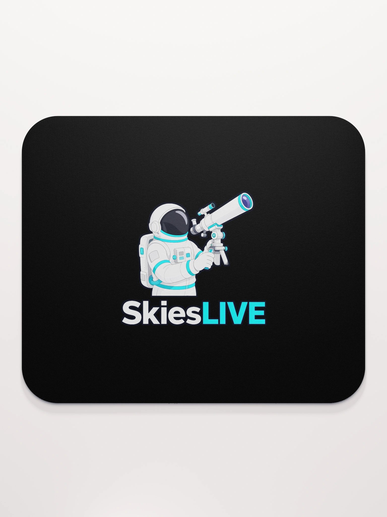 SkiesLIVE Astronaut Mouse Pad (Black) product image (2)