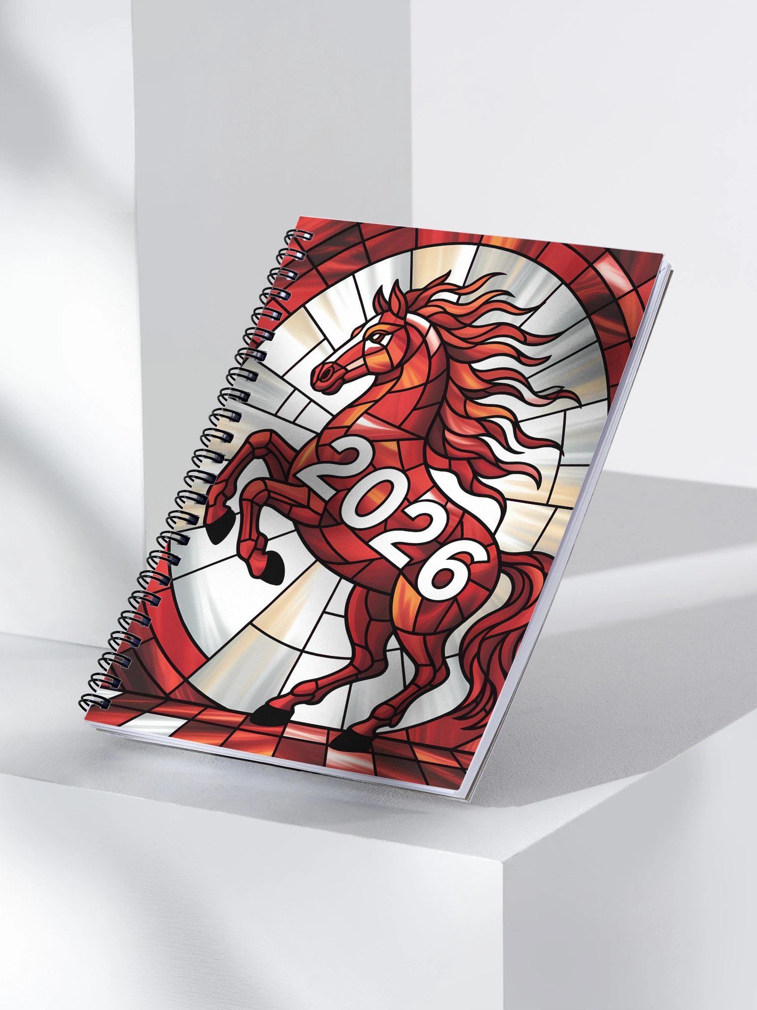 2026 The Fire Horse Notebook - Stained Glass Art product image (3)