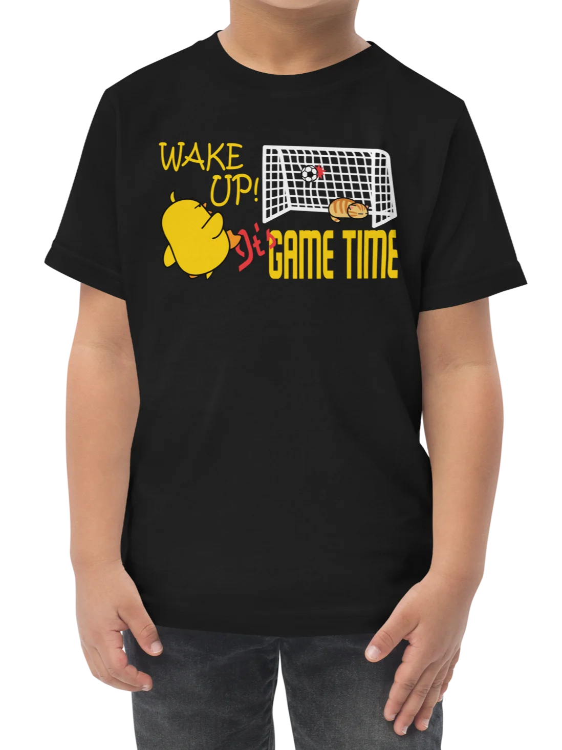 Soccer Cat (WAKE UP, It's GAME TIME) - Toddler T-shirt product image (1)