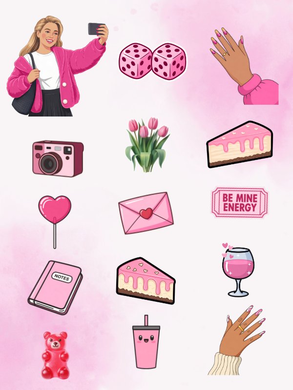 MRR/PLR Pink Valentine's Day Clipart product image (3)