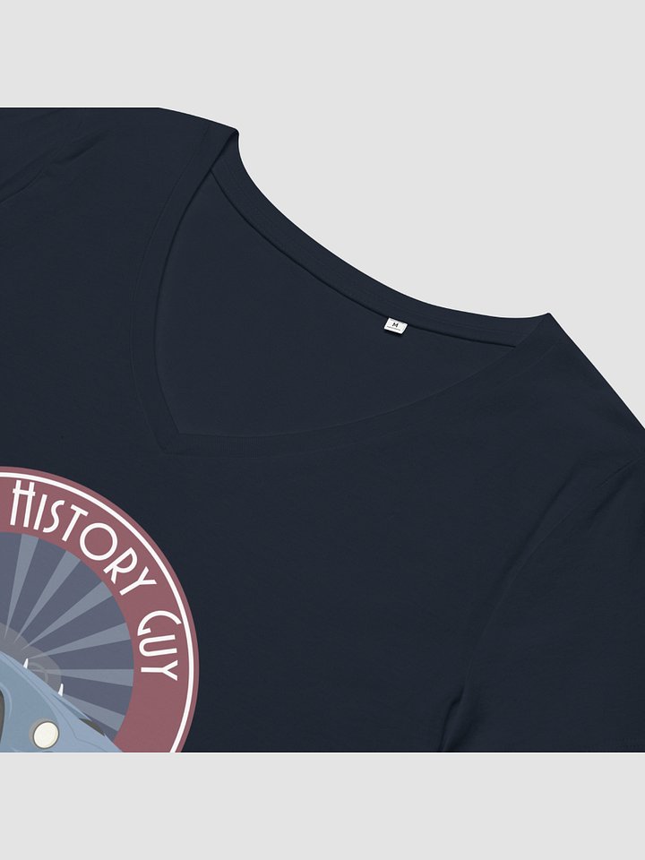 Women’s Car Fitted V-Neck T-Shirt product image (2)