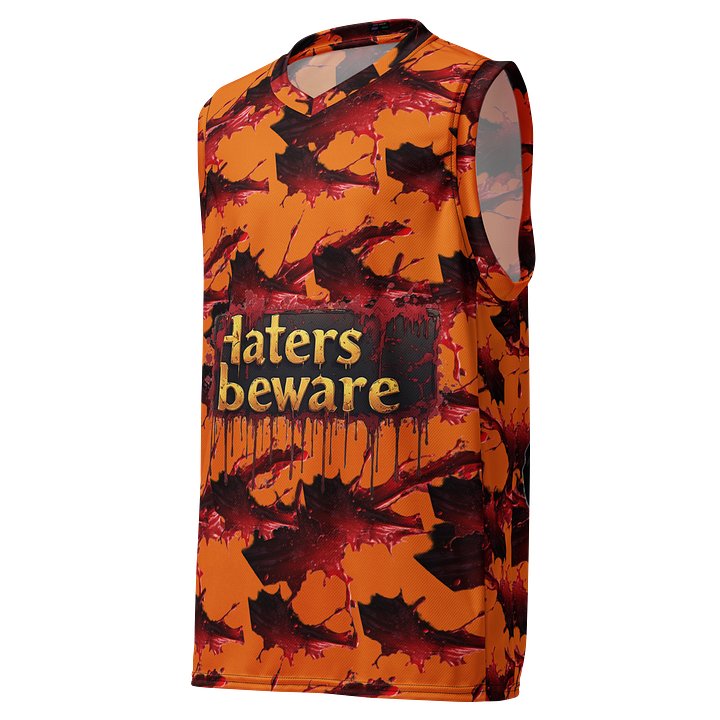 beware Unisex Basketball Jersey product image (1)