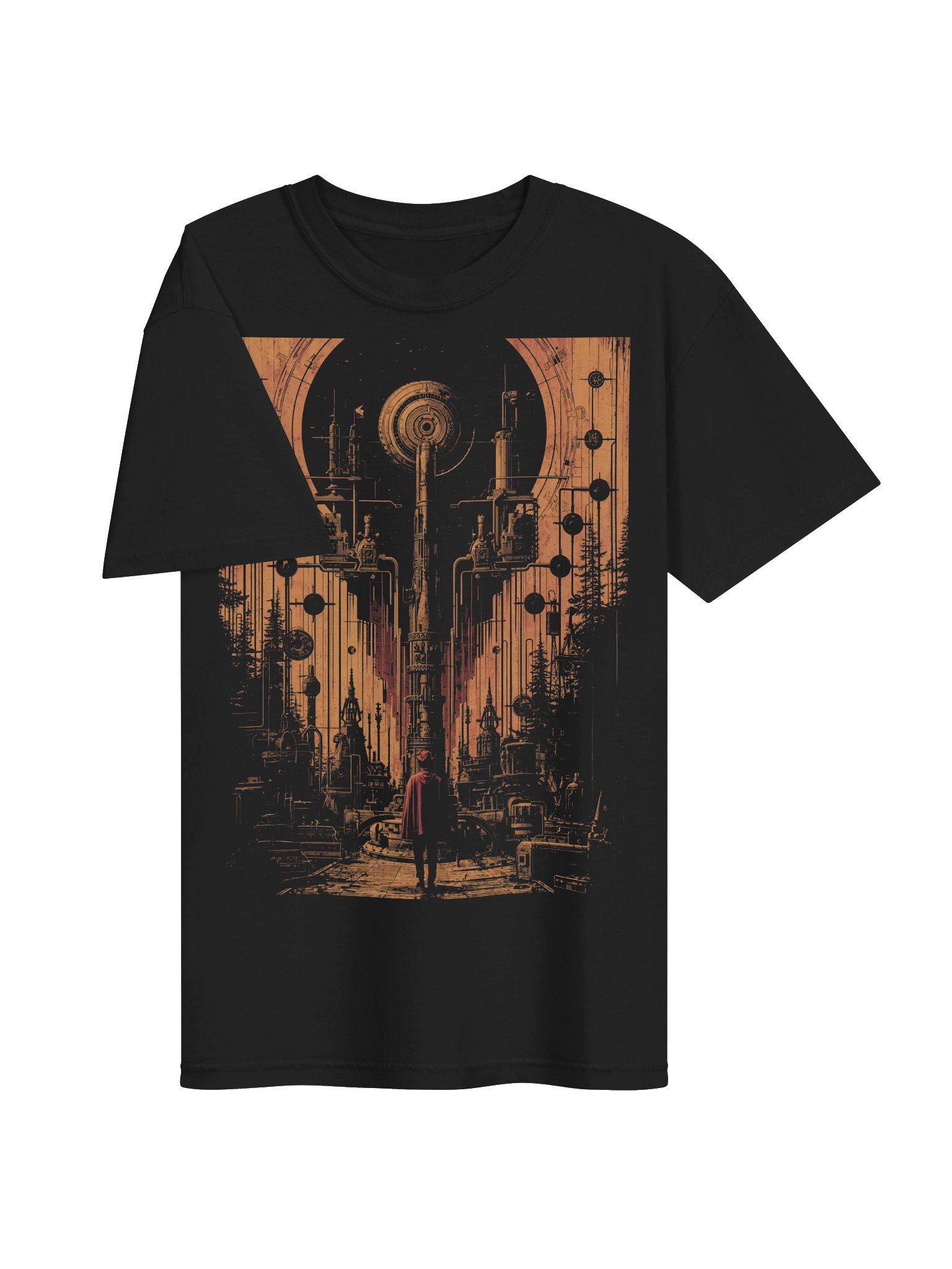 Red Cloak Machine Watcher Heaveyweight T-Shirt product image (2)