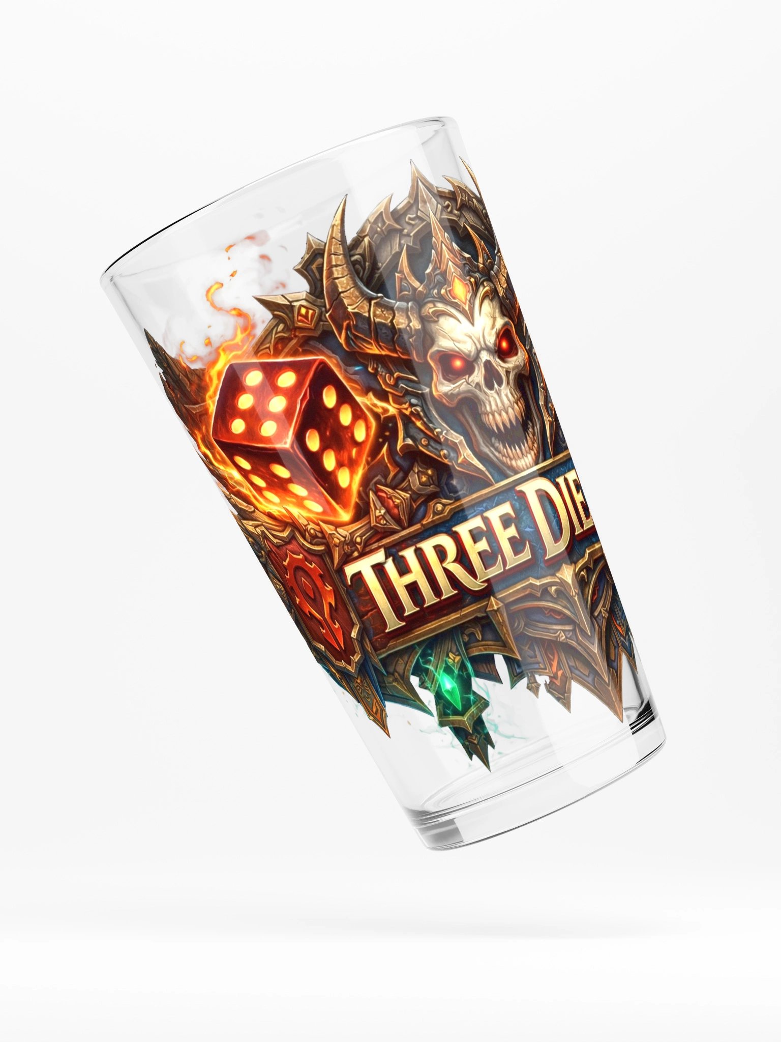 Three Die Six Beer Glass product image (4)