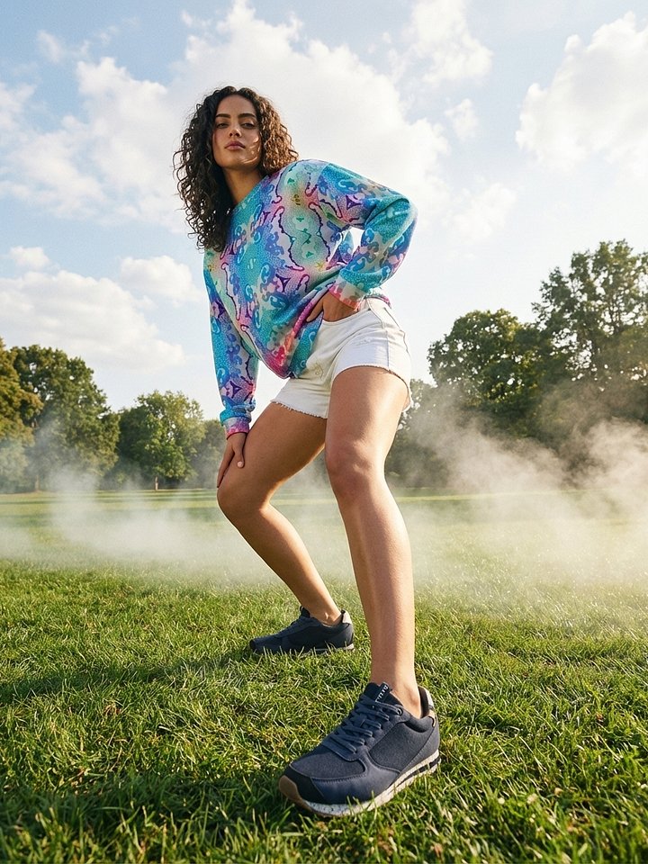Pastel Incarnation Recycled Unisex Sweatshirt product image (2)