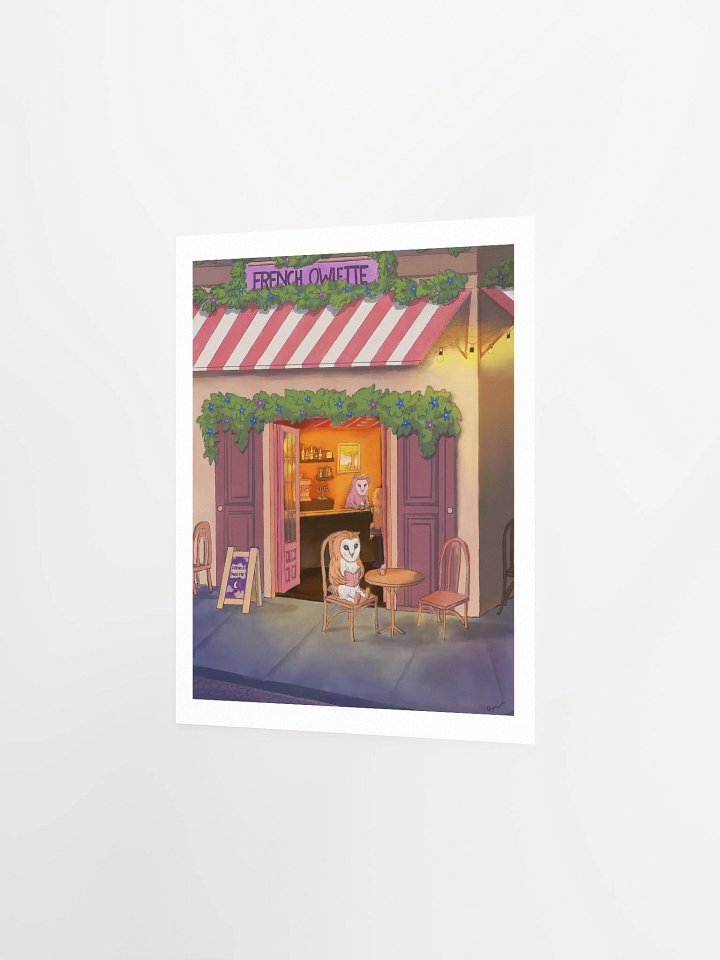 French Owlette Matte Art Print product image (4)