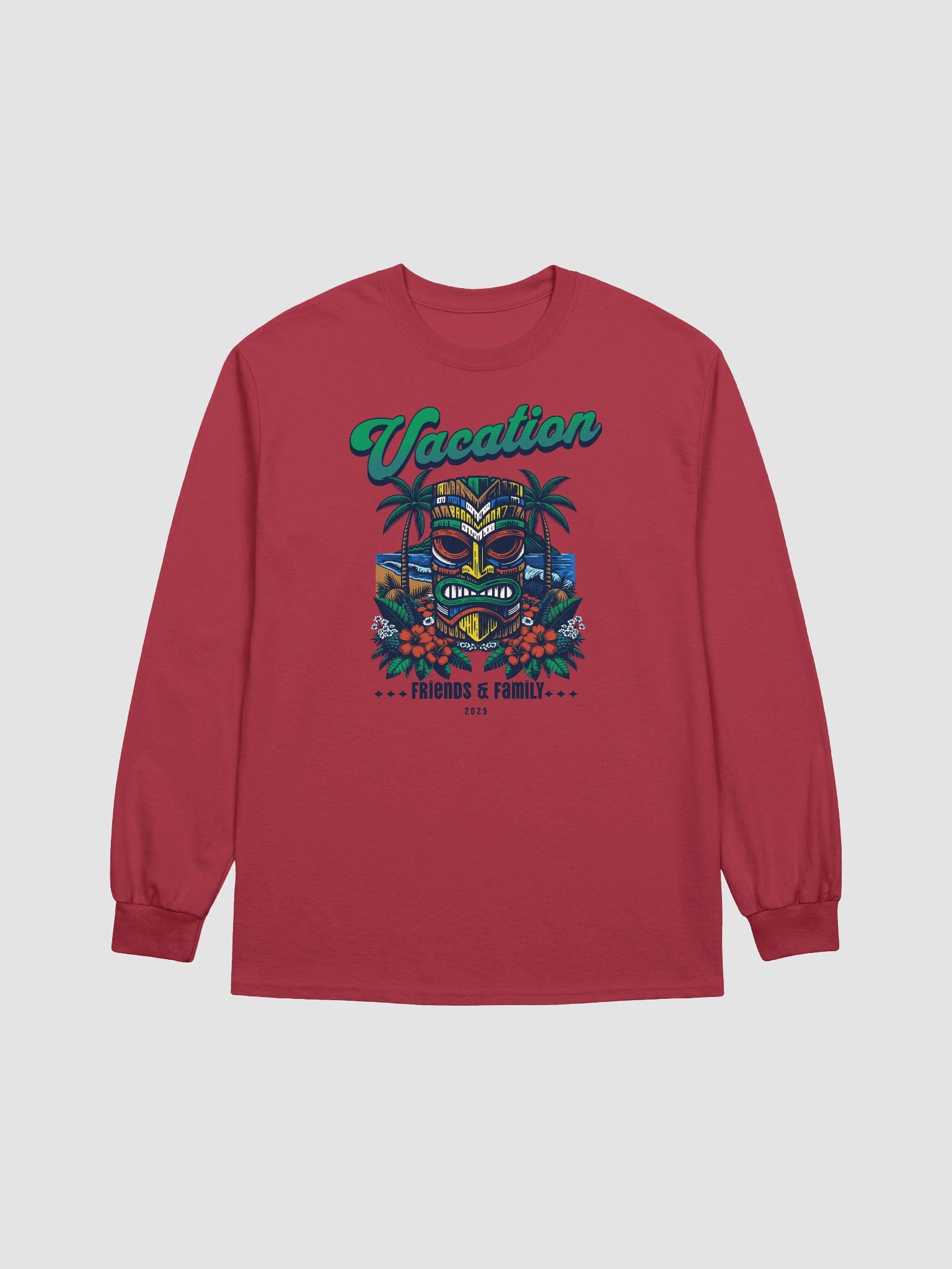 Tropical Tiki Vacation Long Sleeve Tee product image (3)