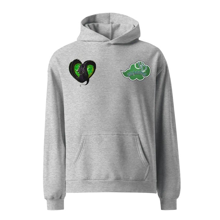 THE GREEN RAIN CLOUD HEARTED OVERSIZED hoodie product image (3)